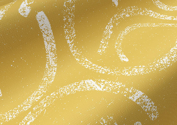 Lino Arches, Bright Yellow - Twist&Fit Roller Blind - Image 4